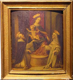 Lot image - Italian School 19th Century MADONNA AND CHILD WITH SAINTS