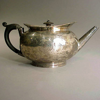 Lot image - Victorian Silver Teapot