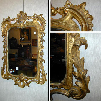 Lot image - George III Gilt-Wood Mirror
