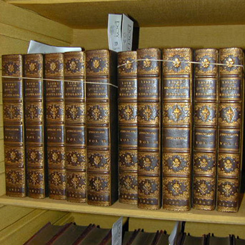 Lot image - [BINDING]  STRICKLAND, AGNES.  Lives of the Queens of Scotland, Queens of England, etc.