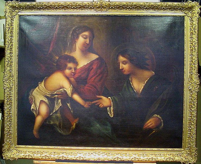 Lot image - Spanish School 17th Century MARRIAGE OF ST. CATHERINE