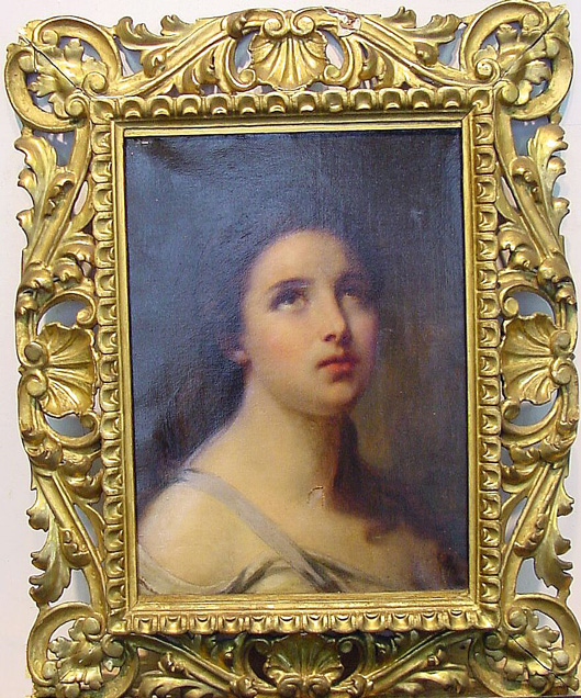 Lot image - After Jean Baptiste Greuze YOUNG WOMAN