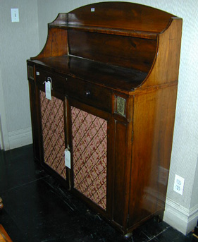 Lot image - Regency Brass Inlaid Rosewood Side Cabinet