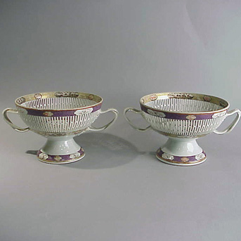 Lot image - Pair of Reticulated Compotes