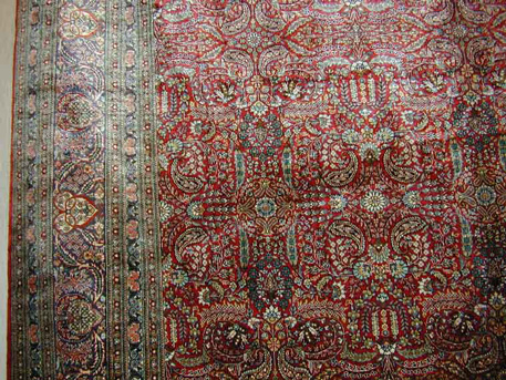 Lot image - Silk Hereke Carpet