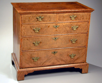 Lot image - George II Walnut Chest of Drawers