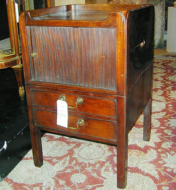 Lot image - Late George III Mahogany Pot Cupboard