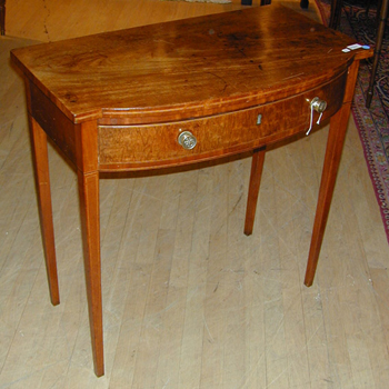 Lot image - George III Inlaid Mahogany Side Table
