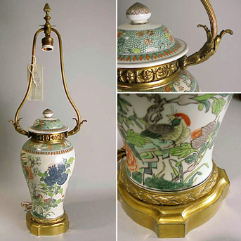 Lot image - Samson Porcelain Gilt-Metal Mounted Covered Jar