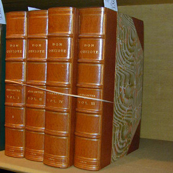 Lot image - [BINDING]  CERVANTES SAAVEDRA, MIGUEL DE  The Ingenious Gentleman Don Quixote of La Mancha