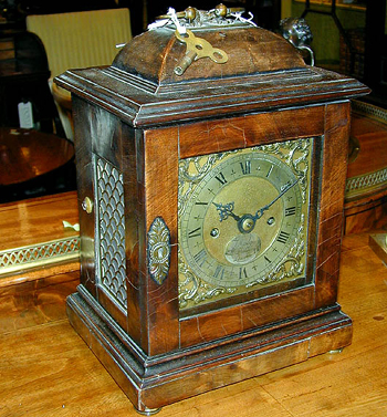 Lot image - George III Walnut Bracket Clock