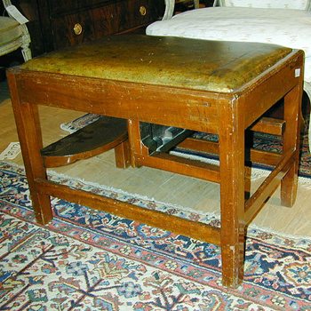 Lot image - George III Style Mahogany Metamorphic Stool