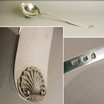 Lot image - George III Silver Soup Ladle