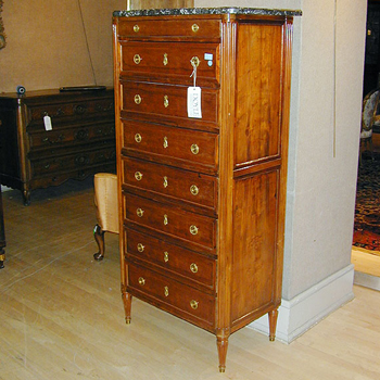 Lot image - Louis XVI Style Mahogany Semainier