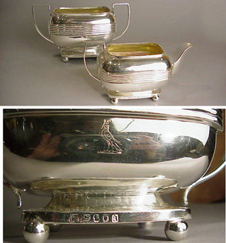 Lot image - George III Silver Sugar and Creamer
