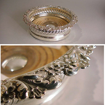 Lot image - George III Silver Wine Coaster