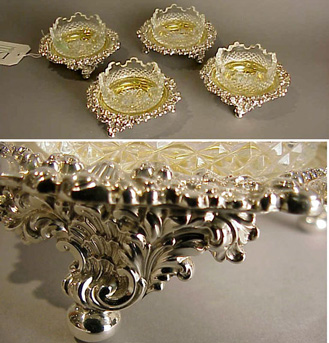 Lot image - Set of Four George IV Silver Open Salts