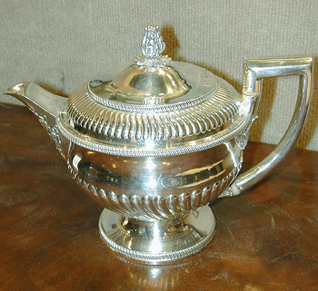 Lot image - George III Silver Teapot