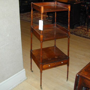 Lot image - George III Mahogany Whatnot