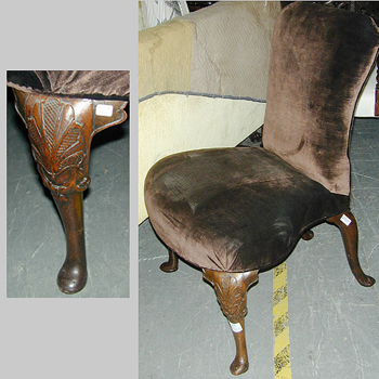 Lot image - George II Walnut Side Chair