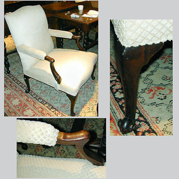 Lot image - George III Mahogany Armchair