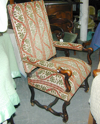 Lot image - Pair of Louis XIV Walnut Armchairs