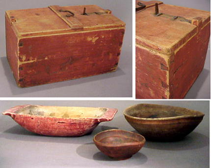 Lot image - Assorted Group of Rustic Norwegian Pine Articles