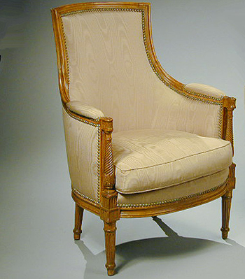 Lot image - Pair of Directoire Beechwood Bergeres