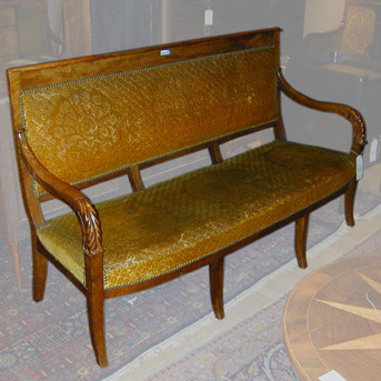 Lot image - Empire Mahogany Canape