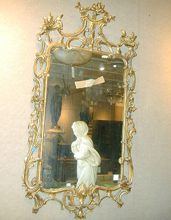 Lot image - George III Gilt-Wood Mirror