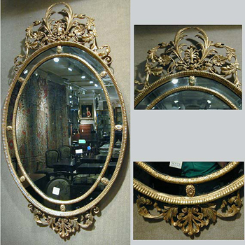 Lot image - George III Gilt-Wood Mirror