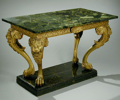 Lot image - George II Style Gilt-Wood Console