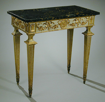Lot image - Italian Neoclassical Gilt and Painted Console