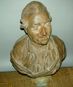 Lot image - French Terra Cotta Bust of Gentleman