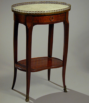 Lot image - Louis XV/XVI Inlaid Kingwood Gueridon