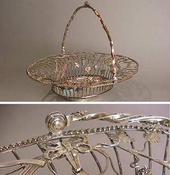 Lot image - George III Style Silver Openwork Basket