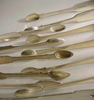 Lot image - Miscellaneous Group of Eight George III Sugar Tongs