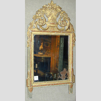 Lot image - Louis XVI Gilt-Wood Mirror