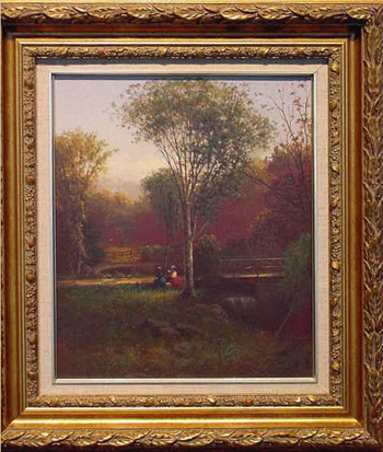 Lot image - Lemuel Maynard Wiles 1826-1905 THE BIRD WATCHERS