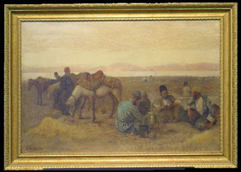 Lot image - Edwin Lord Weeks 1849-1903 EARLY MORNING BY LAKE URUMIYAH, PERSIA, August 1892