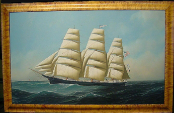 Lot image - Antonio Nicolo Gasparo Jacobsen 1850-1921 THE CLIPPER SHIP TRIUMPHANT