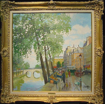 Lot image - Constantin Kluge French, b. 1912 LE QUAI DES GRANDS AUGUSTINS