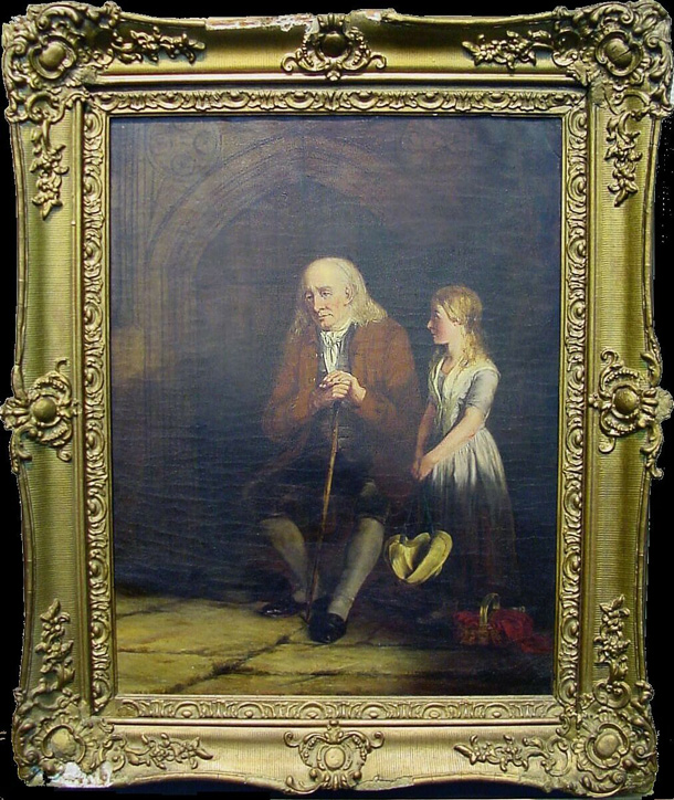 Lot image - British School 19th Century OUTSIDE THE OLD CURIOSITY SHOP