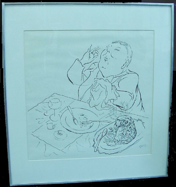 Lot image - George Grosz German, 1893-1959 PAVANE FOR A DEAD PUDDING