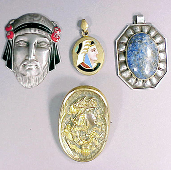 Lot image - Group of Antique Egyptian Theme Medallions