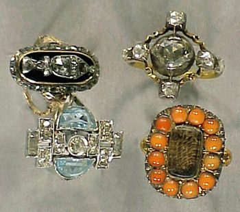 Lot image - Group of Antique Rings