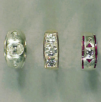 Lot image - Group of Three Diamond Rings