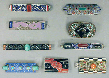 Lot image - Group of Matte Enamel Jewelry