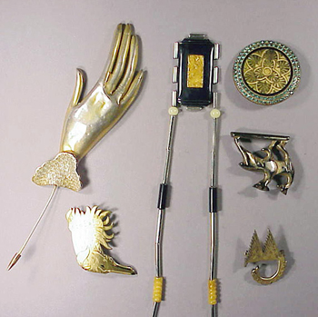 Lot image - Group of Deco and Deco Style Jewelry