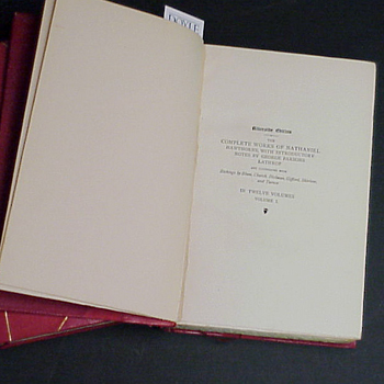 Lot image - HAWTHORNE, NATHANIEL; Works, 15 vols.